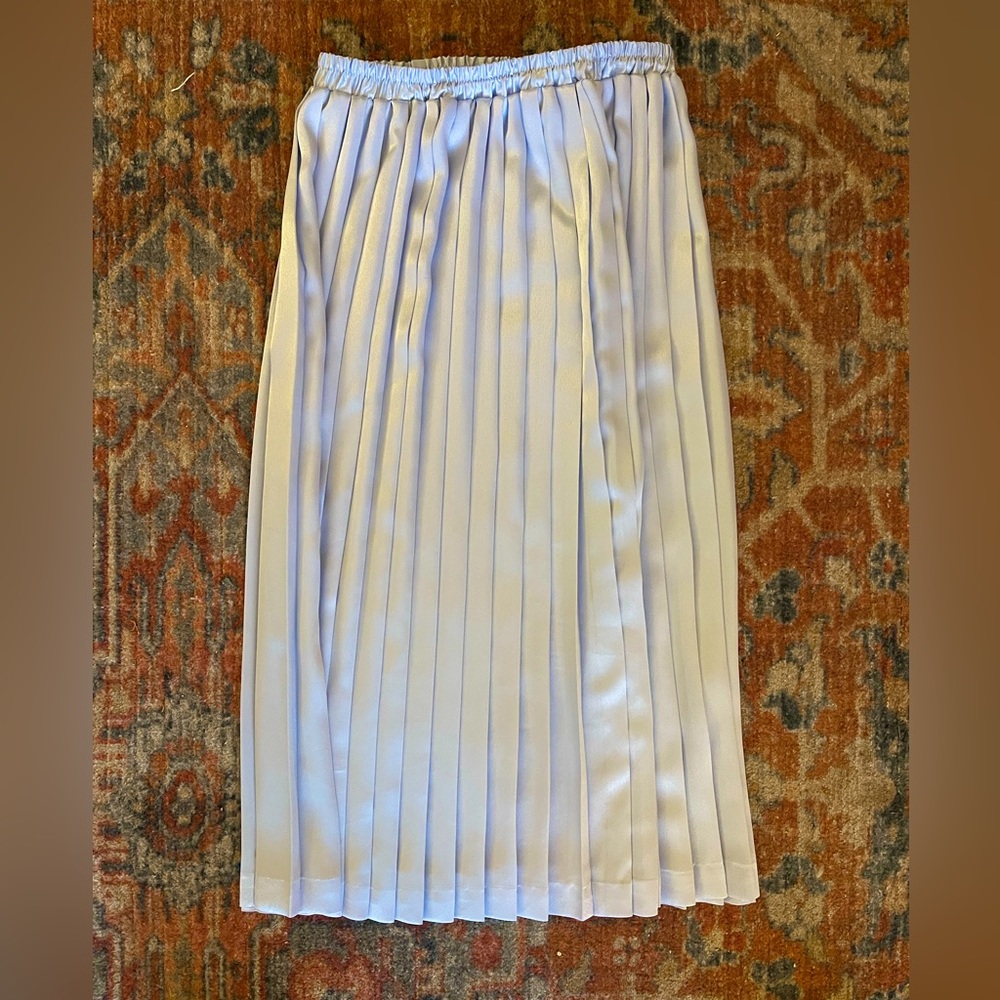 Vintage satin pleated skirt S/M